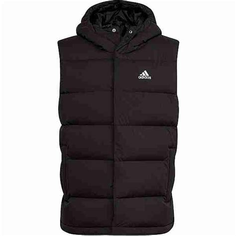 adidas daunenweste herren black|Schwarze Westen .